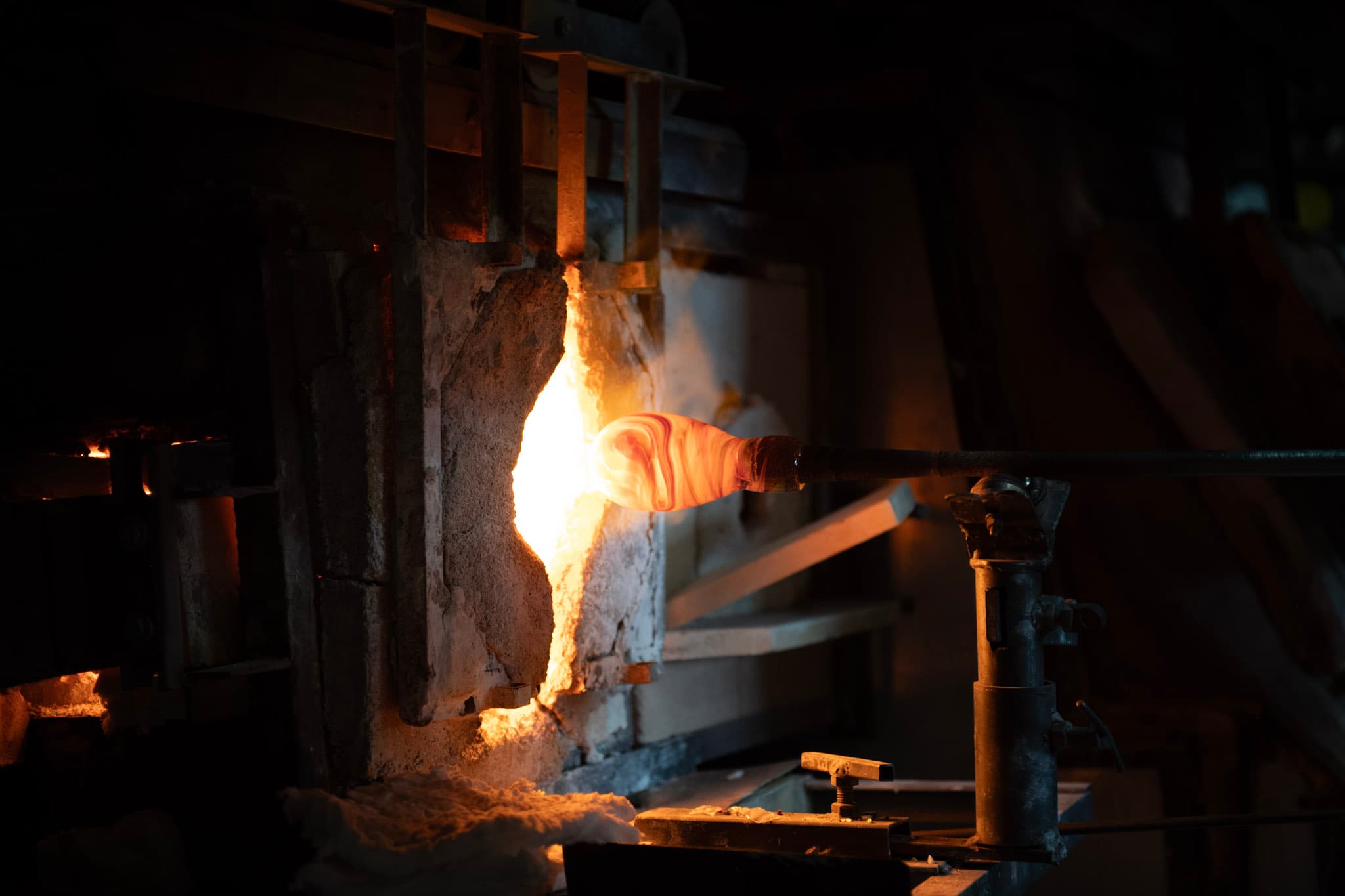 Liquid Fire — fine art photograph 1 of 4. Glassblowing in Santa Fe. Santa Fe, New Mexico. By Aaron B. Alford Sr.